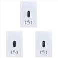 thumbnail image 1 of 3X Smart Light Switch Wall Light Switch Wave Infrared Sensor No Need Touch Electrical Power on Off US Plug,3 x Smart Light Switch,White, 1 of 7