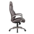 thumbnail image 6 of Boss Office Products Executive Hinged Arm Chair with Casters, Brown, 6 of 10