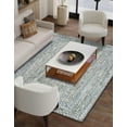 thumbnail image 7 of Unique Loom Braided Chindi Collection Area Rug - Layer (5' 1" x 8' Rectangle Gray/Ivory), 7 of 7