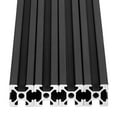 thumbnail image 5 of 4pcs 1150mm T Slot 2020 Aluminum Extrusion European Standard Anodized Linear Rail for 3D Printer Parts and CNC DIY (Black), 5 of 6