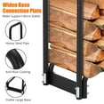 thumbnail image 5 of Firewood Rack Outdoor, 8FT Firewood Rack with Cover for Fireplace Wood Storage, Firewood Holder for Outdoor/Indoor with Anti-Rust Coating and Waterproof Cover, 5 of 9