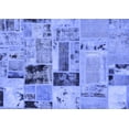 thumbnail image 1 of Ahgly Company Machine Washable Indoor Rectangle Patchwork Blue Transitional Area Rugs, 7' x 10', 1 of 4