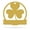 Gold, variant on Personalized Shamrock Monogram Metal Wall Art – Custom Name Decor for Indoor & Outdoor Use (GOLD-18)