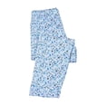 thumbnail image 2 of Women's Floral Print Pajamas Pants Lightweight Elasitc Waist Lounger Pants (Light Blue XL), 2 of 3