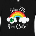 thumbnail image 4 of Inktastic St Patricks Kiss Me Im Cute Girls Toddler T-Shirt, 4 of 5