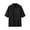 Black, variant on Tungbrin Men's Big and Talls Short Sleeve Shirt Summer Casual Lapel Zipper up Tees Solid Color Clothes with Pocket