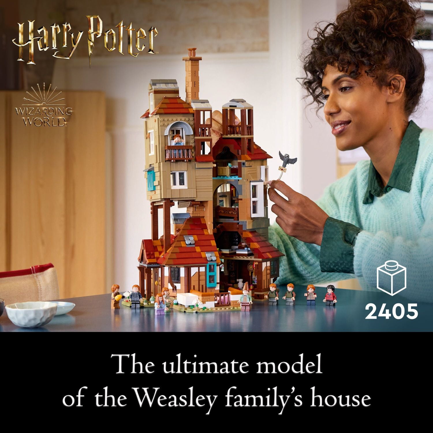 LEGO Harry Potter The Burrow – Collectors’ Edition, Weasley House, Collectible Building Set - 10 Minifigures Plus Errol the Owl - Gift for Adult Fans of the Wizarding World - 76437