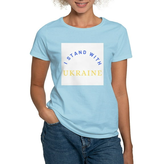 CafePress - Solidarity With UKRAINE T Shirt - Women's Classic T-Shirt