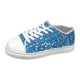 thumbnail image 2 of Women Glitter Sneakers Shiny Sparkle Sneakers Lightweight Rubber Outsole Sequins Shoes (Sky Blue 38), 2 of 5