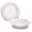 Celebration White Gold, variant on " OCCASIONS " 40 Piece Plates Pack, Heavyweight Disposable Wedding Party Plastic Bowls (14oz Soup Bowl, Celebration White & Gold)