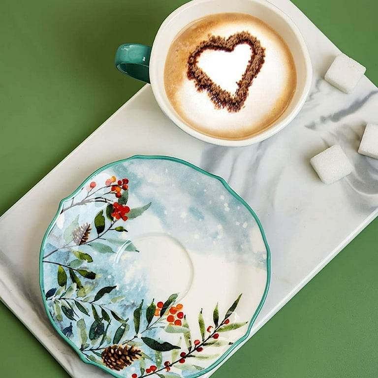 Modern Design Porcelain Coffee Cup and Plate – TheWokeNest