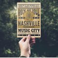 thumbnail image 2 of Nashville, Tennessee, Music City, USA, Microphone, Blue and Gold (4x6 Birch Wood Postcards, 2-Pack Stationary, Rustic Home Wall Decor), 2 of 5