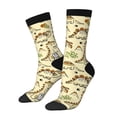 thumbnail image 2 of Uemuo Cartoon Dinosaurs Pattern Women's Crew Socks, Soft Durable Breathable Moisture-Wicking with Odor Control Cotton socks, 2 of 9