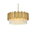 thumbnail image 3 of Elegant Lighting Willow 24" Chandelier in Satin Gold, 3 of 8