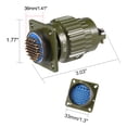 thumbnail image 4 of Aviation Connector, 36mm 50P 5A YP36-50 Waterproof Male Wire Panel Power, 4 of 5