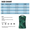 thumbnail image 6 of Fotbe Men's Green Leave Fern Print Men's Sleeveless Muscle Tank Tops Casual T-Shirts for Gym Workout Beach-XX-Large, 6 of 8