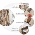 thumbnail image 6 of Vintage Cactus Waterproof Fabric Shower Curtain,Farmhouse Retro Brown Summer Botanical Waterproof Fabric Shower Curtain for Bathroom Curtains Bathtubs Shower Curtains with 12 Hooks Small 36x78in, 6 of 8