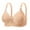Beige#02, variant on Breastfeeding Bras for Women V Neck Jacquard Breathable Bralettes Seamless Wireless Full Coverage Push-Up Nursing Bras Green L(42/95C)