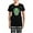With Checker Pant, variant on CafePress - Shamrock Sugar Skull Women's Dark Pajamas - Women's Short Sleeve Print T-Shirt and Pants Dark Cotton Pajama Set