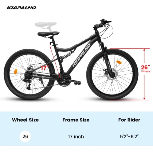 RAISTYW 26 inch All-Terrain Mountain Bike for Women, 21 Speed Women Bike with Dual Disc Brakes, Carbon Steel Frame Mountain Bicycle, Black