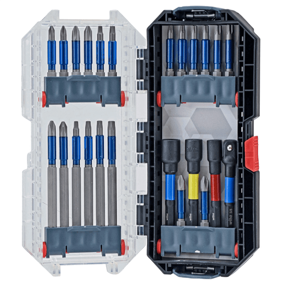 Wiha Tools 24 Piece GoStack TerminatorBlue Impact Bit Set with Nut Setters and Adapter