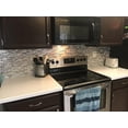 thumbnail image 3 of czcpp-Peel and Stick Self Adhesive Removable Stick On Kitchen Backsplash Bathroom 3D Wall Tiles in Como Pebble (10 Sheets), 3 of 4