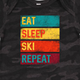 thumbnail image 3 of Inktastic Skiing Eat Sleep Ski Repeat Boys or Girls Baby Bodysuit, 3 of 4