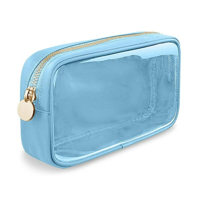 Neceser de viaje transparente impermeable TQEHS para mujer mini neceser de almacenamiento visual para artículos de tocador