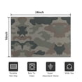 thumbnail image 5 of Green Brown Camo Classic Shapes Pattern Door Rugs,Washable Non Slip Door Mats Indoor,Decorative Door Mats,Entry Mat Indoor for Entrance,Bedroom,Kitchen,Bathroom,16"x24", 5 of 6