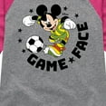 thumbnail image 3 of Disney - Game Face Soccer - Toddler & Youth Girls Raglan Graphic T-Shirt, 3 of 5