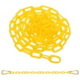thumbnail image 3 of Uxcell 2Pcs Total 20Ft Plastic Safety Barrier Chain, 4 Magnetic Hooks, Yellow, 3 of 6