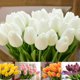thumbnail image 4 of Ramo Falso De tulipanes artificiales con Toque Real Para decoración De fiesta/boda/hogar, 4 of 4