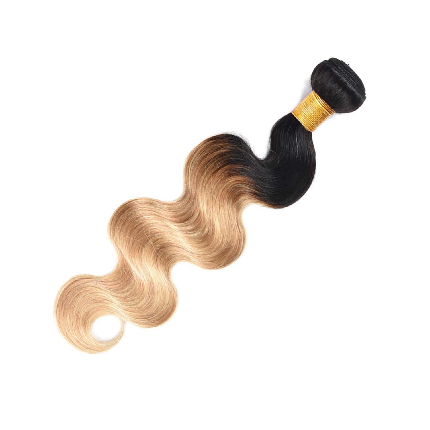 Brazilian Virgin Ombre Body Wave Human Hair One Bundle 1B/27 100% Unprocessed Human Hair Weave Bundle 12"