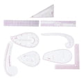 thumbnail image 3 of Regla de diseño de bricolaje, juego de 9 reglas de costura, accesorios de medición de costura, juego de reglas de sastre diseñadas para la perfección, 3 of 14