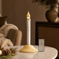 thumbnail image 5 of Christmas LED Electronic Taper Candle Light with Base, Remote‑Controlled Flameless Candle with Dripping Wax Effect for Holiday, Wedding and Vintage‑Style Home Decor, 5 of 6