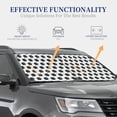 thumbnail image 4 of Lukts Soccer Print 2 Piece Car Sun Shade Windshield,Foldable Car Shade Front Windshield with Keeps Your Vehicle Cool-Large, 4 of 6
