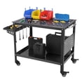 thumbnail image 2 of Kojooin Table de Soudage avec Roues, Rangement et Panneau Perforé, Banc de Soudage Mobile en Acier Robuste pour Garage et Atelier, 2 of 8