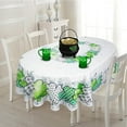 thumbnail image 6 of St. Patricks Day Oval Tablecloth Shamrock Tablecloth 60"x102", Waterproof ST Patrick Day Decorative Vinly Table Cloth Irish Tablecloth for Oval Table, 6 of 6