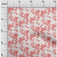 thumbnail image 2 of oneOone Cotton Cambric Red Fabric Florals Diy Clothing Quilting Fabric Print Fabric By Yard 56 Inch Wide, 2 of 4