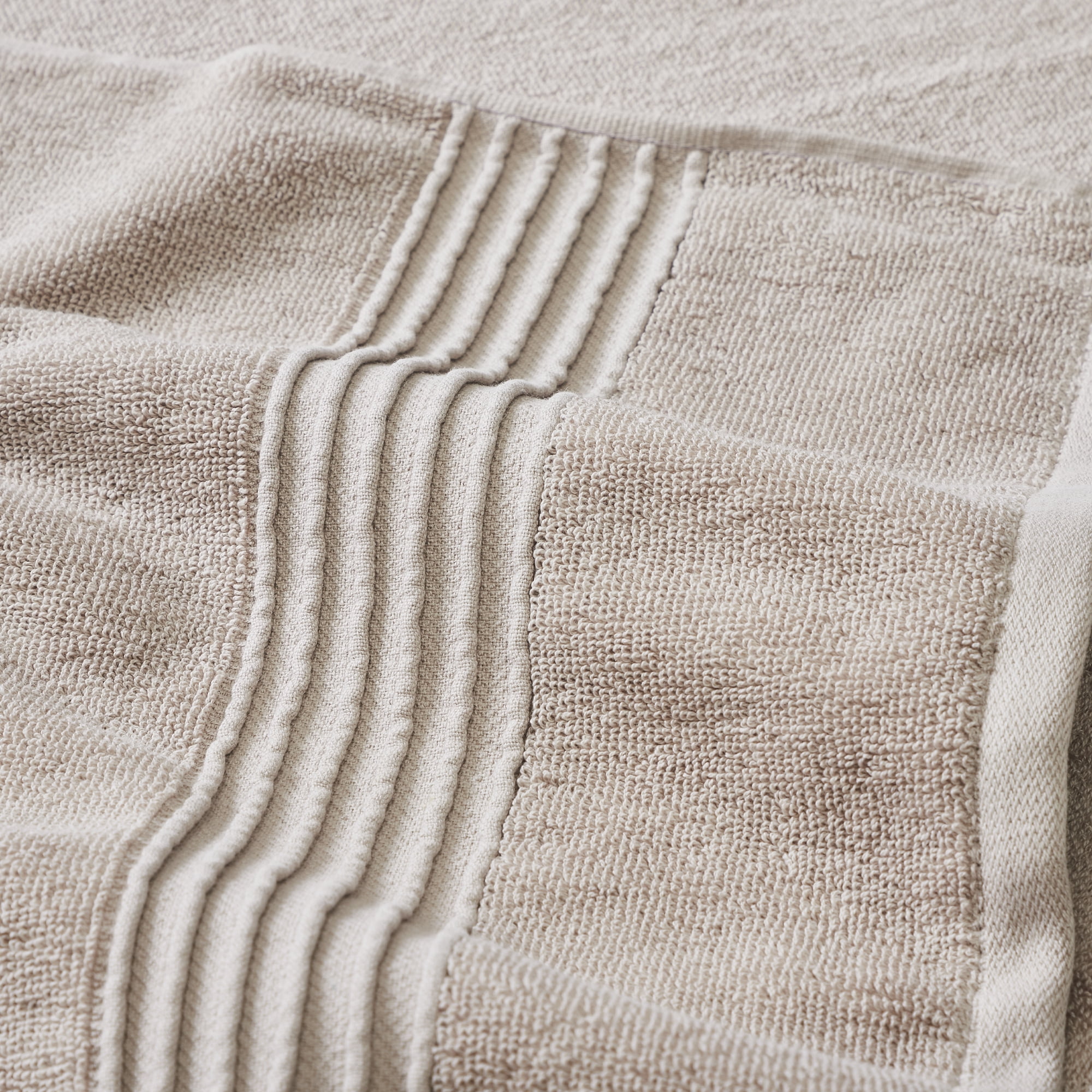 Modern Threads Charlize 6-Piece Cotton Bath Towel Set, Fawn