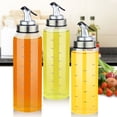 thumbnail image 6 of Borosilicate Glass Condiment Dispenser with Leak proof Lid Clear Oil Bottle Large Capacity Liquid Storage Container, 6 of 13
