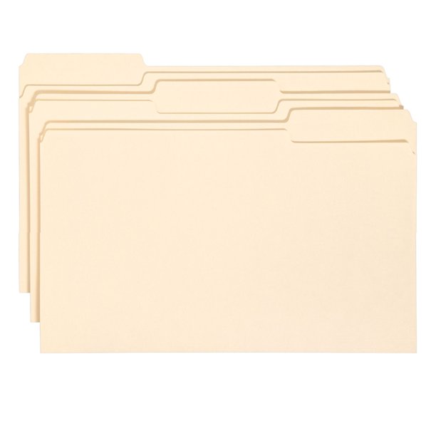 SMEAD File Folder Legal 1/3 Cut Manila 150ct
