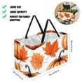 thumbnail image 2 of Maple Ieaf Pumpkin Large Foldable Oxford Cloth Storage Box Organizer Picnic Basket Cube Organizer, 2 of 7