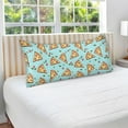 thumbnail image 4 of Hand Draw Pizza Plush Pillowcase, Luxury Soft King Pillow Case for Hair and Skin, Standard Size Pillow Covers with Zipper Closure, 20x30in Home Decor Gifts, 4 of 7