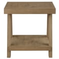 thumbnail image 4 of Steve Silver Orinda Modern Square End Table with Bottom Shelf, Warm Caramel, 4 of 6
