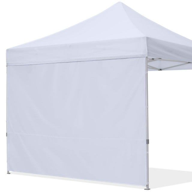 Pared lateral larga para toldo tipo carpa 8x8, blanca