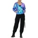 thumbnail image 2 of CHAQUETA METÁLICA BRILLANTE CON CAPUCHA Y CREMALLERA PARA MUJERES INSPIRE CHIC, LARGA Y DE MANGA LARGA, TAMAÑO S AZUL, 2 of 5