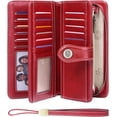 thumbnail image 1 of LAICAIW Women's Wallet Genuine Leather RFID Blocking Large Capacity Trifold Ladies Wallet, 1 of 6