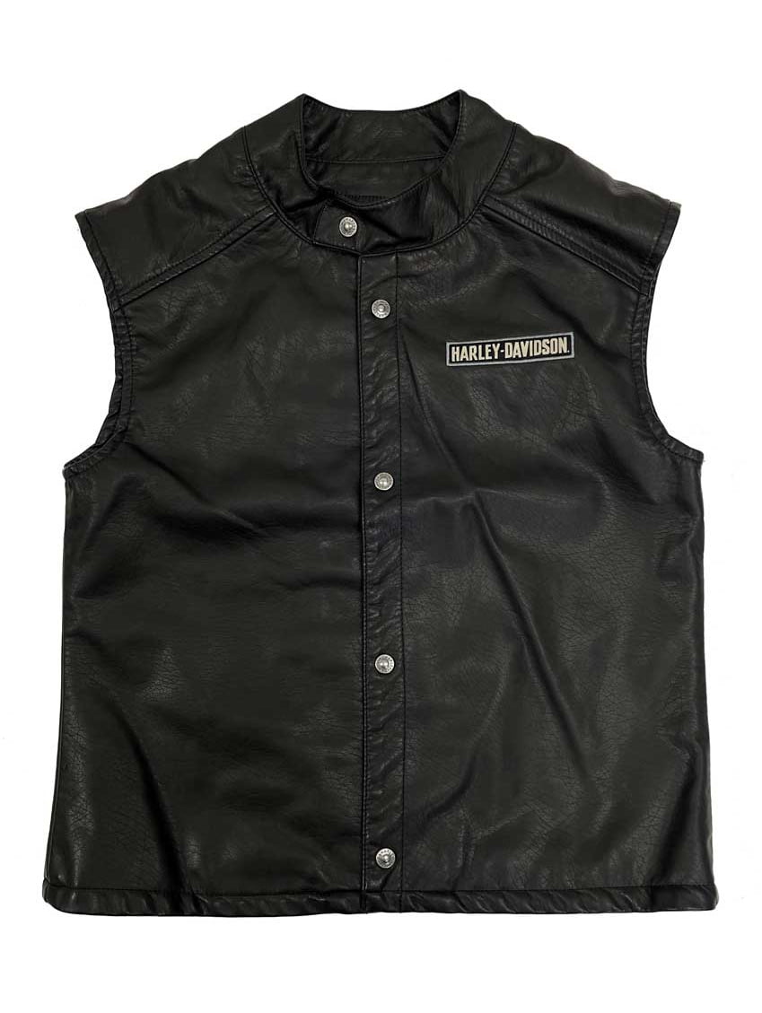 Harley Davidson Little Boys Embroidered Snap Vest Bahrain Ubuy