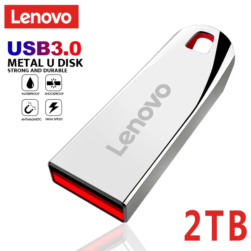 Lenovo 2TB USB 3.0 Metal Flash Drives High Speed Pendrive 1TB